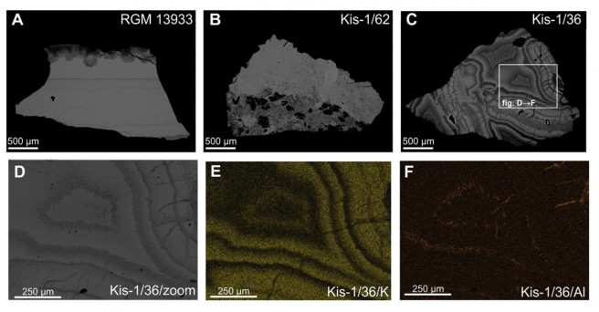 Backscattered electron images and SEM-EDS maps for selected samples